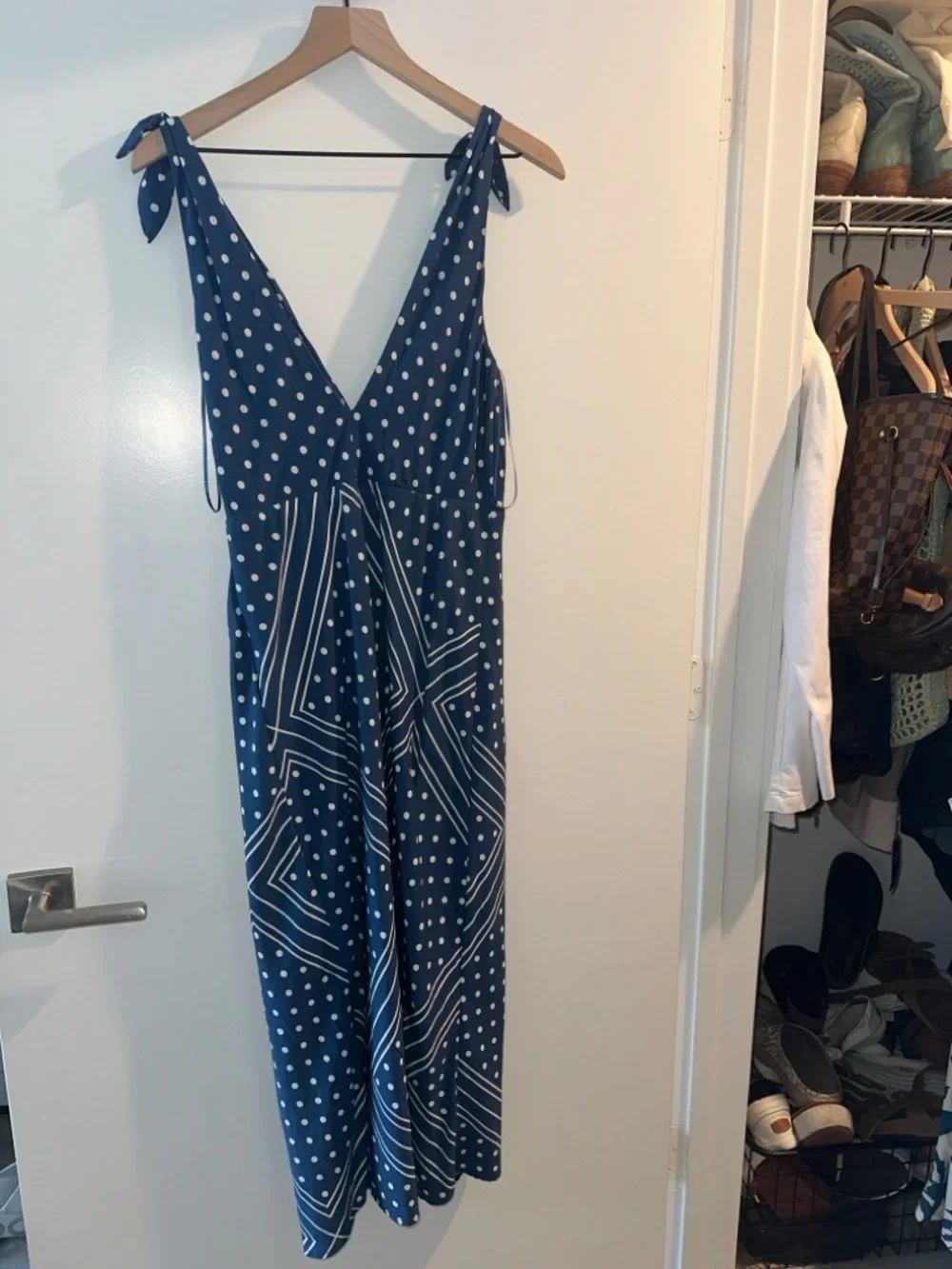 Abercrombie & Fitch Blue Printed Maxi Dress